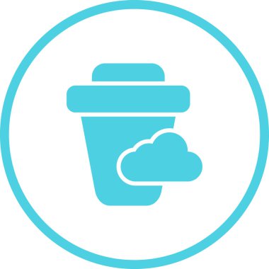 kahve fincanı ikonu vektör illüstrasyonu