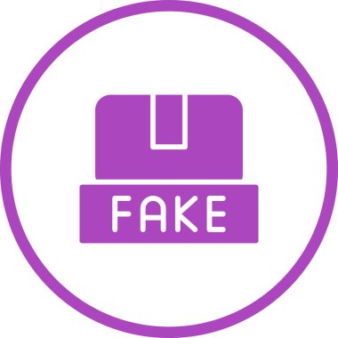 sahte haber simgesi, vektör illüstrasyonu