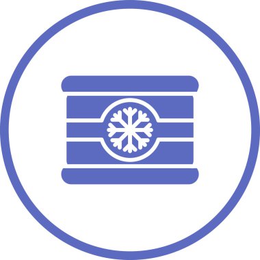 Kar Tanesi simgesi, vektör illüstrasyonu