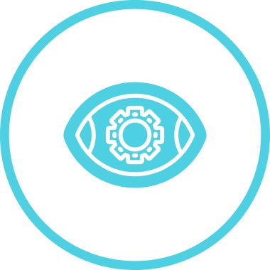 Göz simgesinin vektör illüstrasyonu