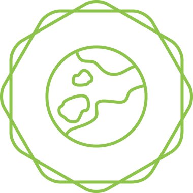 Gezegen ikonu. Web için gezegen vektör simgelerinin basit çizimi