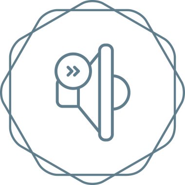 Hoparlör simgesinin vektör illüstrasyonu