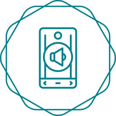 akıllı telefon web simgesi vektör çizimi