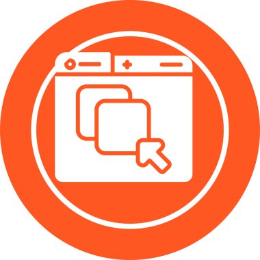 Modern simgenin vektör illüstrasyonu