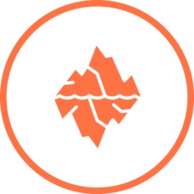 dağ ikonu vektör illüstrasyonu