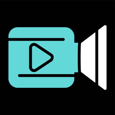 video simgesi vektör illüstrasyonu