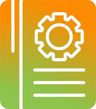 Güzel Ayarlar Satır Vektörü Simgesi