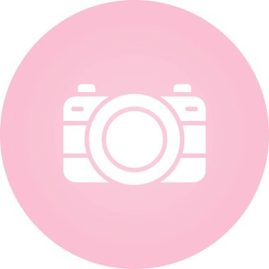 Kamera. Web simgesi basit illüstrasyon