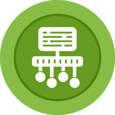veritabanı vektör simgesi modern tasarım illüstrasyonu