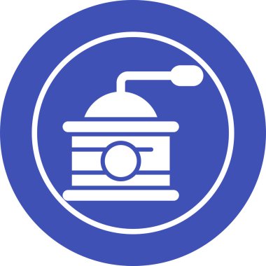 Kahve Öğütücü Web simgesi vektör çizimi