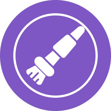 Boya fırçası web simgesi, vektör illüstrasyonu