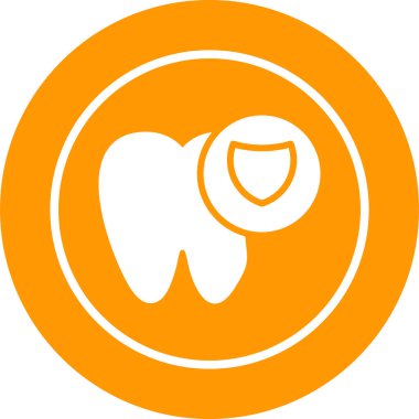 Diş hekimliği, diş ikonu, taslak tarzı. vektör illüstrasyonu 