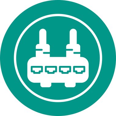 router simgesi web basit illüstrasyon