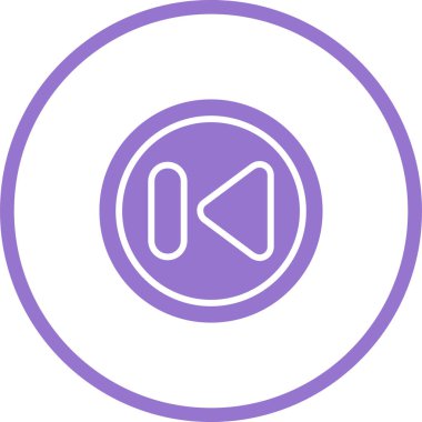 Önceki Parça Düğmesi vektör illüstrasyonuName