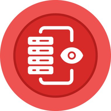 Sunucu İzleme Web simgesi vektör illüstrasyonu 
