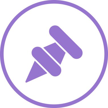 Pushpin web simgesi vektör illüstrasyonu