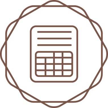 Hesap makinesi simgesi. Web için hesap makinesi vektör simgelerinin özet çizimi