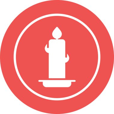 Mum simgesi, vektör illüstrasyonu