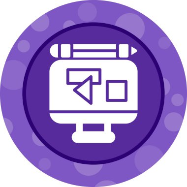 video. Web simgesi basit illüstrasyon