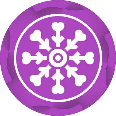  kar tanesi web simge vektör çizim 