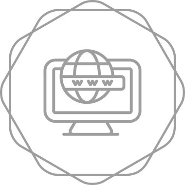  Bilgisayar web simge vektör çizim