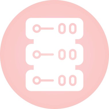 sunucu web simgesi vektör illüstrasyonu