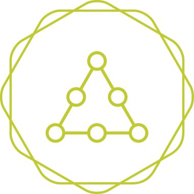 Moda biçimi izole edilmiş arkaplanda üçgen simgesi piramidi