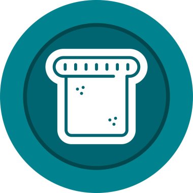 ekmek ikonu vektör illüstrasyonu