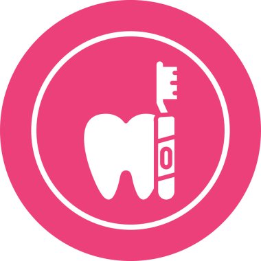 toothbrush icon in trendy style isolated background