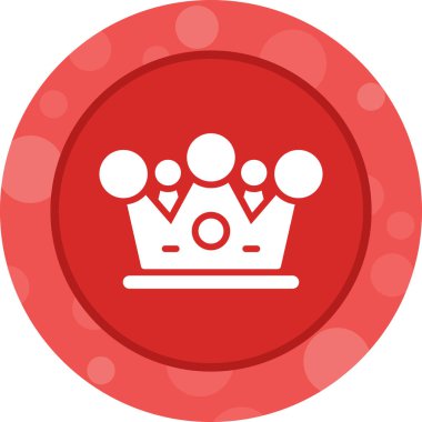 Taç. Web simgesi basit illüstrasyon