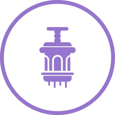 Benzersiz cami çizgisi vektör simgesi