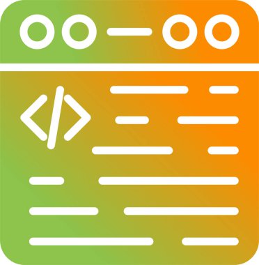 vektör kodlama simgesi, vektör çizimi