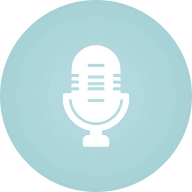 microphone icon web simple illustration