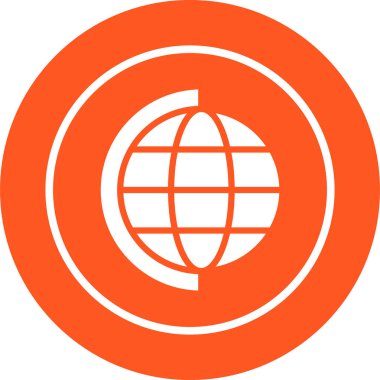 Küresel simge vektör illüstrasyonu