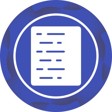 Belge. Web simgesi basit tasarım