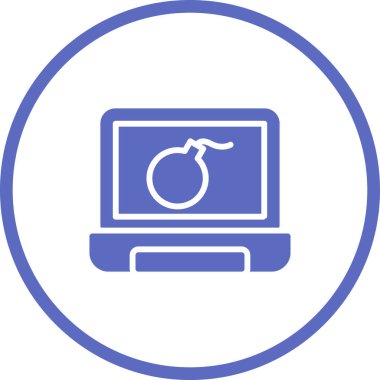 Bilgisayar simgesi. vektör illüstrasyonu