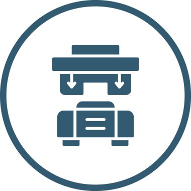 araba simgesi vektör illüstrasyonu