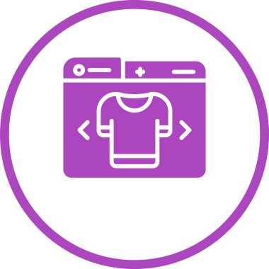 Çamaşır simgesinin vektör illüstrasyonu