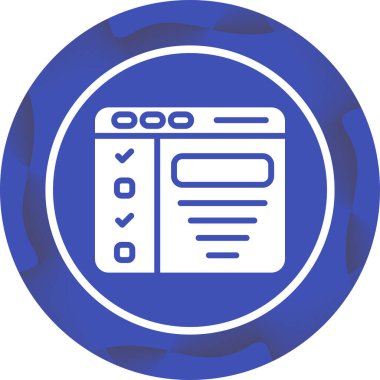 tarayıcı simgesi, vektör illüstrasyonu