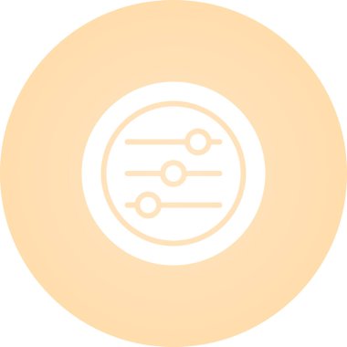 Ayarlar Slaytlar web simgesi vektör çizimi