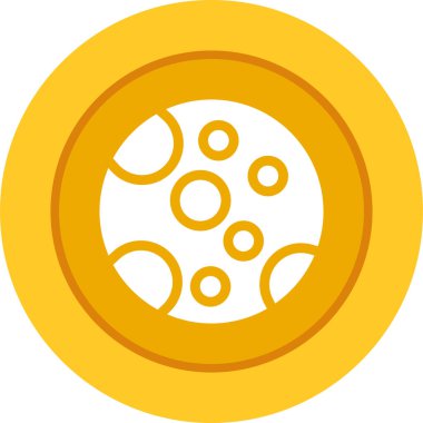 Ay ağ simgesinin vektör illüstrasyonu