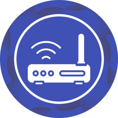 router simgesi web basit illüstrasyon