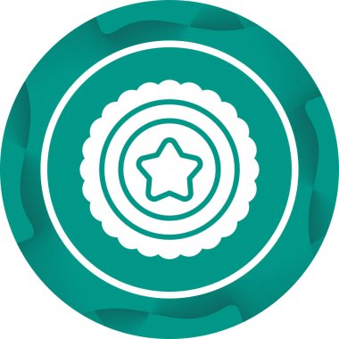 Denizyıldızı simgesi beyaz arkaplanda izole edildi. Renkli taslak konsepti. Vektör.