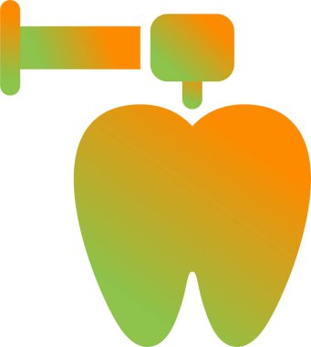 Diş hekimliği, diş ikonu, taslak tarzı. vektör illüstrasyonu 