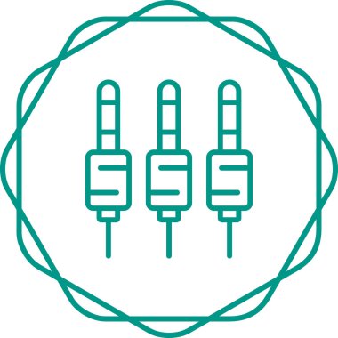 Fiş. Web simgesi basit illüstrasyon