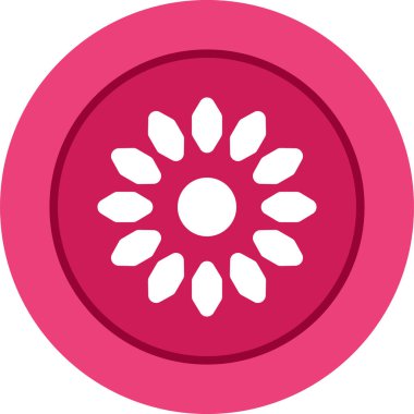 Güneş. Web simgesi basit illüstrasyon