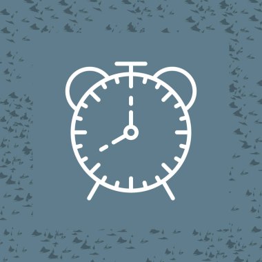 Saat simgesi vektör illüstrasyonu