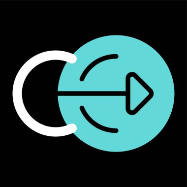 Modern simgenin vektör illüstrasyonu