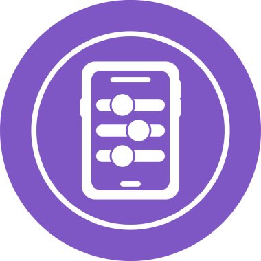 akıllı telefon web simgesi vektör çizimi