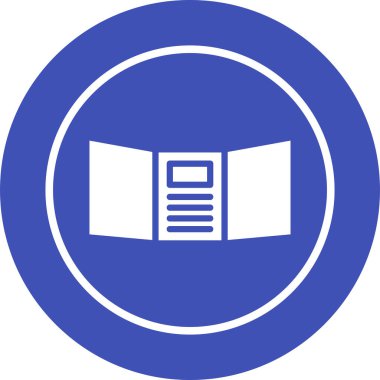 Kitap. Web simgesi basit illüstrasyon